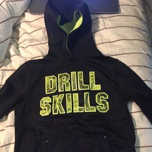Black and Neon Green sports Hoodie